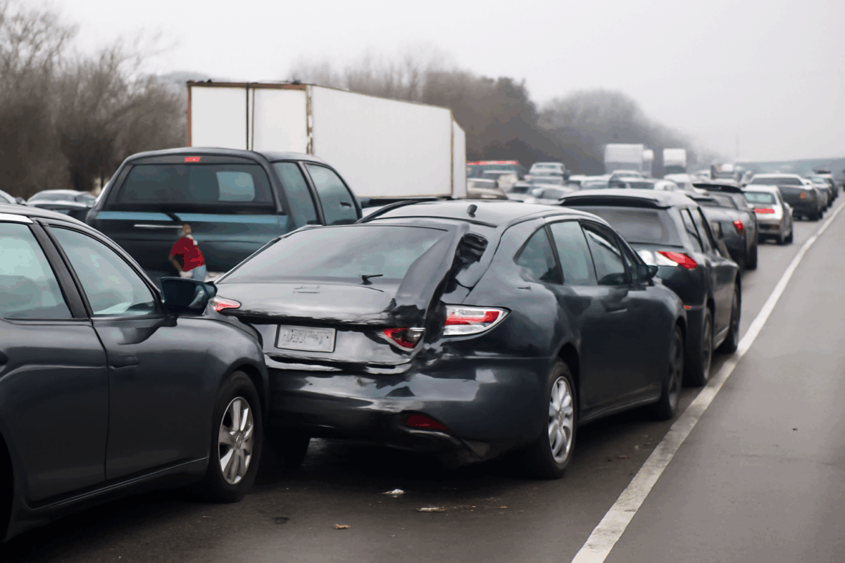 Congestiones de Tráfico en la Semana de Acción de Gracias en la I-10: Cómo Funcionan la Responsabilidad y el Seguro en Accidentes Multicoche en Texas