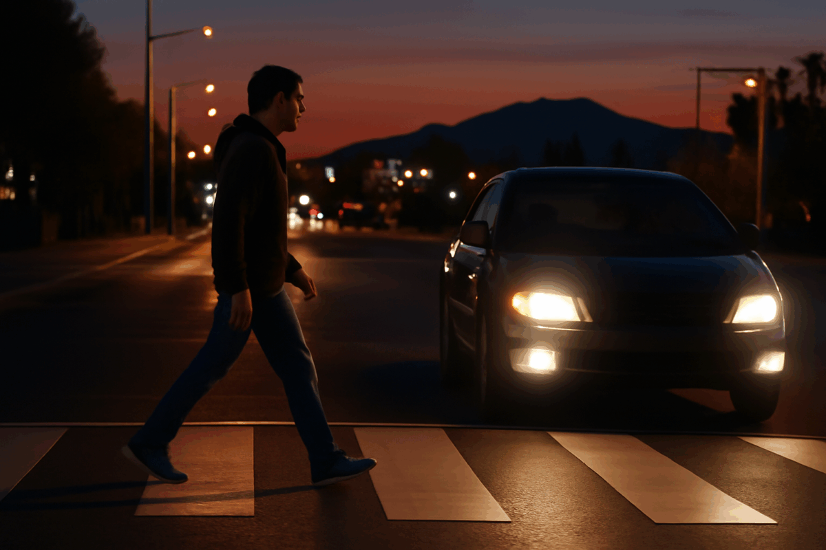El Fin del Horario de Verano Accidentes de Peatones por la Noche en El Paso y Cómo Probar la Culpa del Conductor