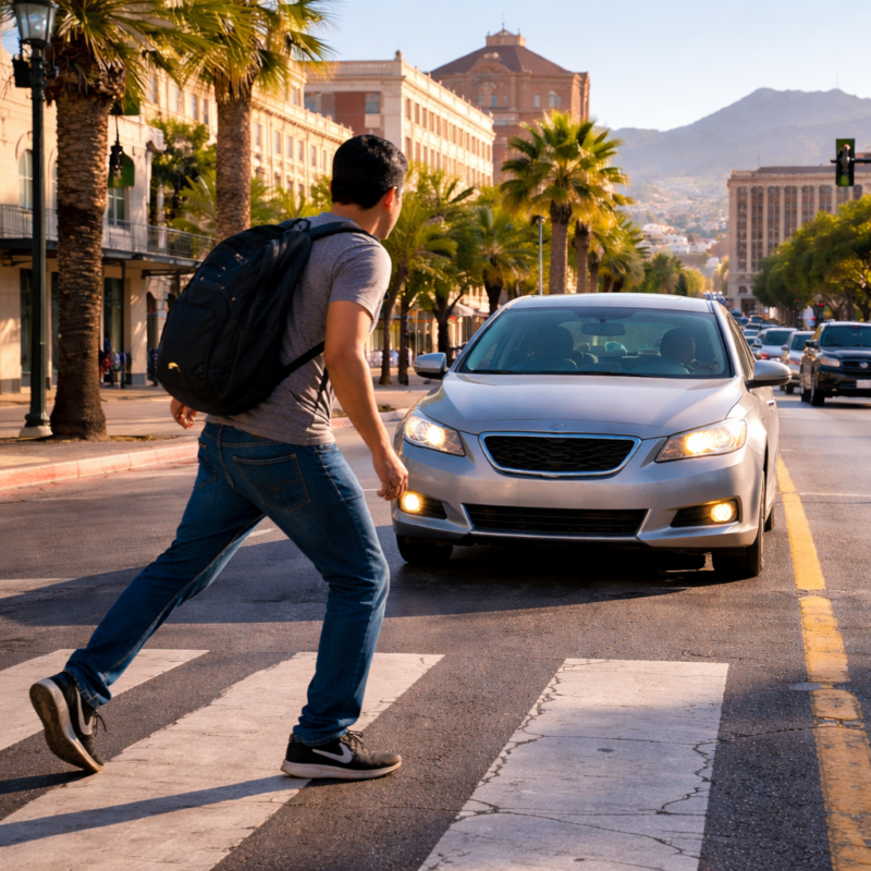 ¿Quién es responsable después de un accidente de peatón en El Paso?