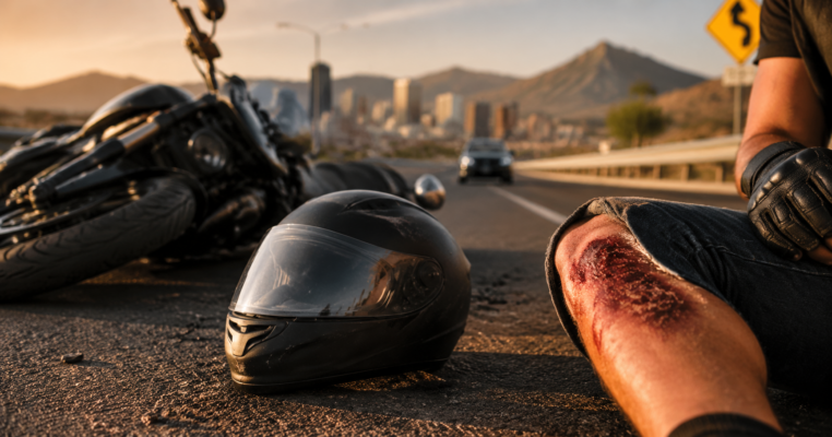 ¿Lesionado en un Accidente de Motocicleta en Mayo en El Paso? Cómo el Uso de Casco y las Evidencias de Quemaduras por Fricción Pueden Afectar su Caso