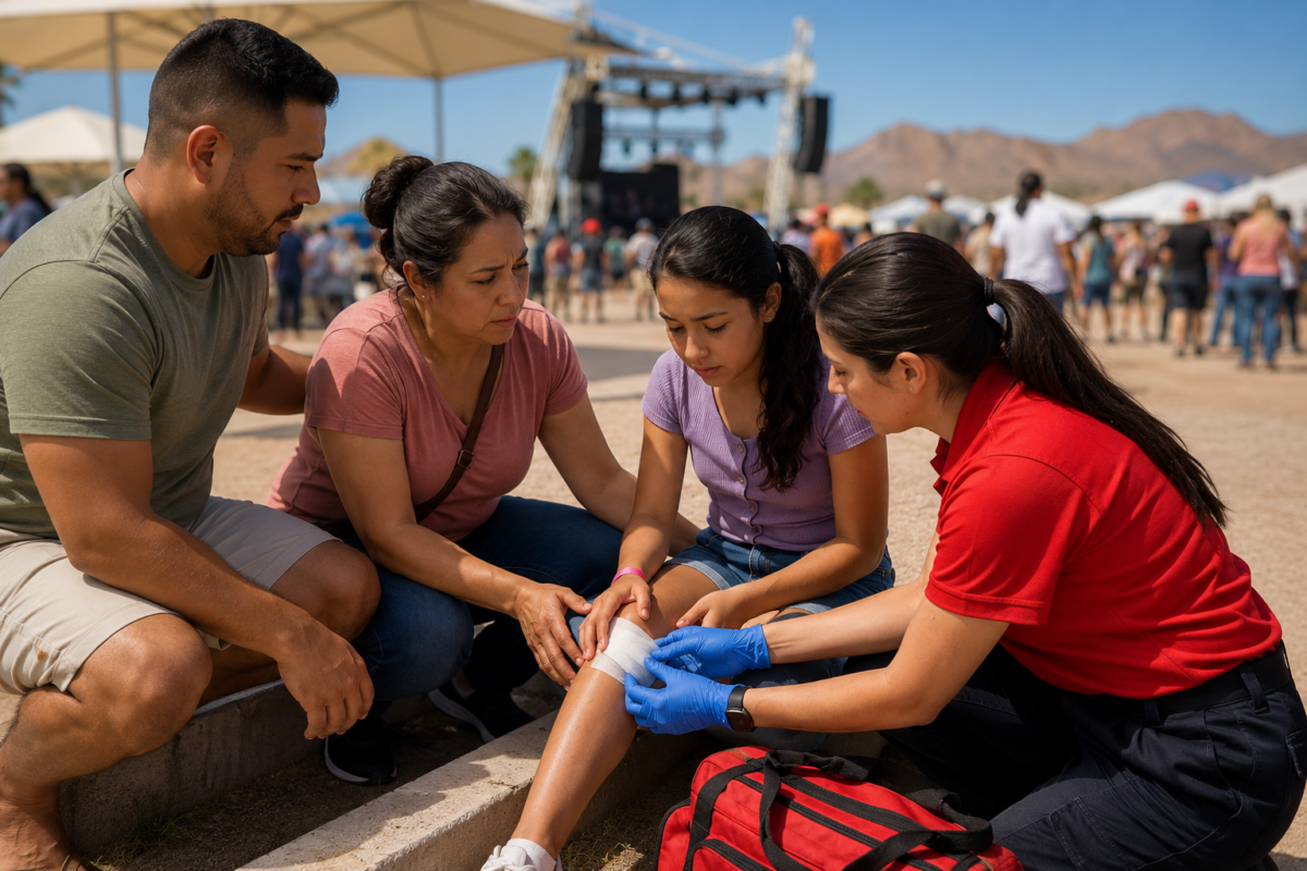 Lesiones Más Comunes en Festivales y Eventos de Verano en Texas