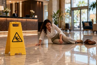 ¿Puede presentar un reclamo por una caída en un hotel o resort de Texas?